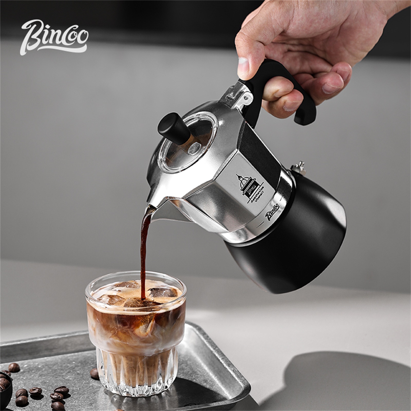 Coffee Equipment Accessories - BINCOO Teko Moka Katup Ganda, Pembuat