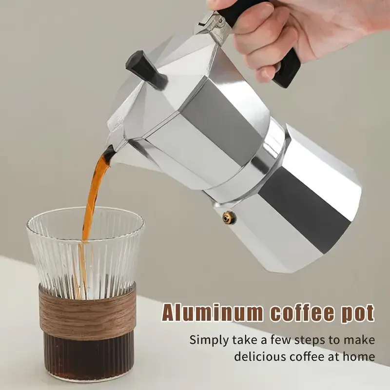 Coffee Equipment Accessories - Moka Pot Aluminium Klasik 50-300ML Pembuat