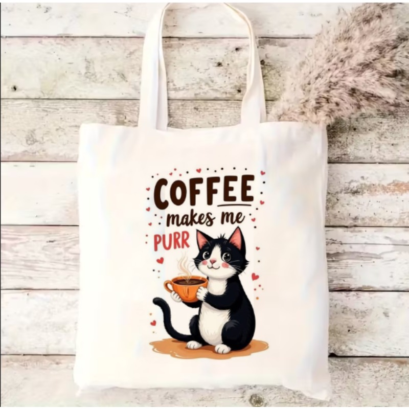 Coffee Equipment Travel Bag - Tas Belanja Kanvas Coffee Cat Tas