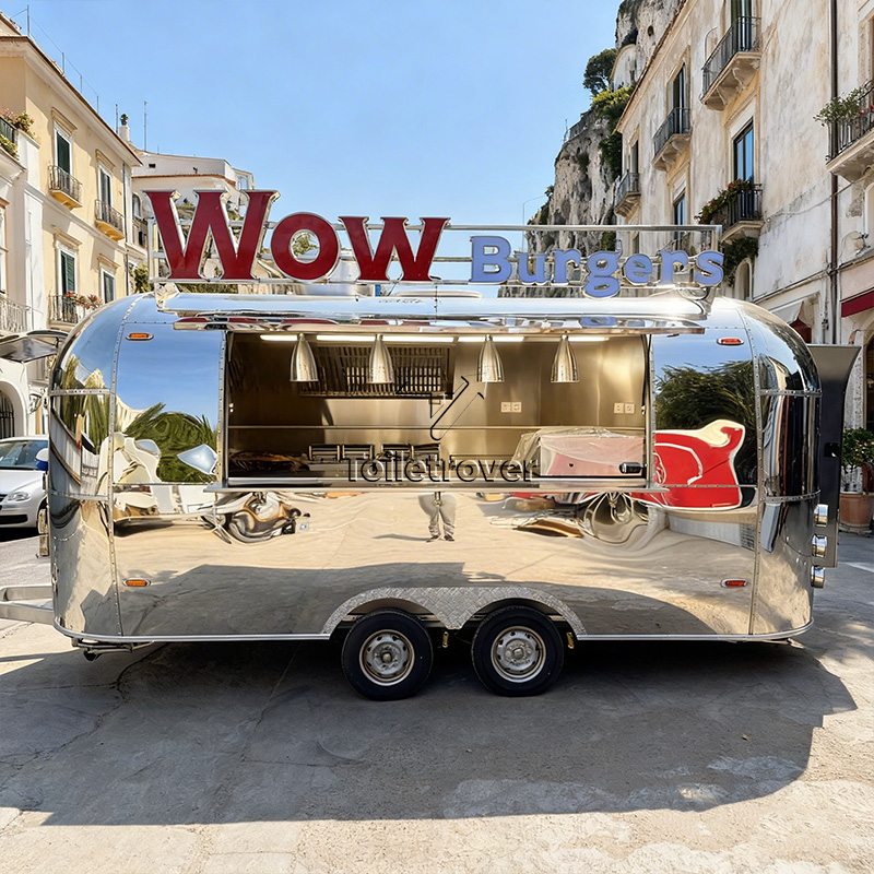 Coffee Equipment In China - Trailer Makanan dari Baja Anti Karat,