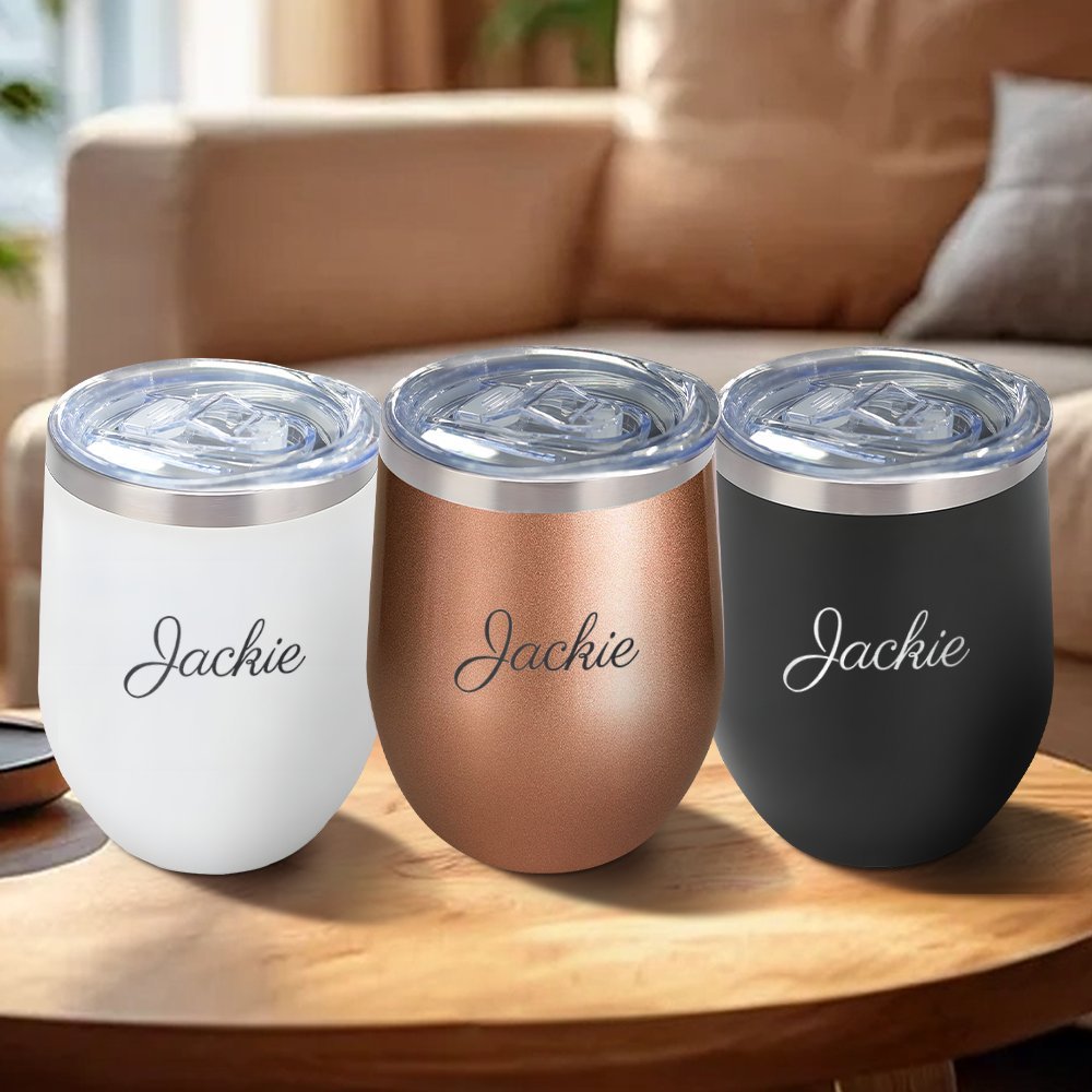 Coffee Equipment Logo - Tumbler Anggur Kulit Telur Stainless Steel