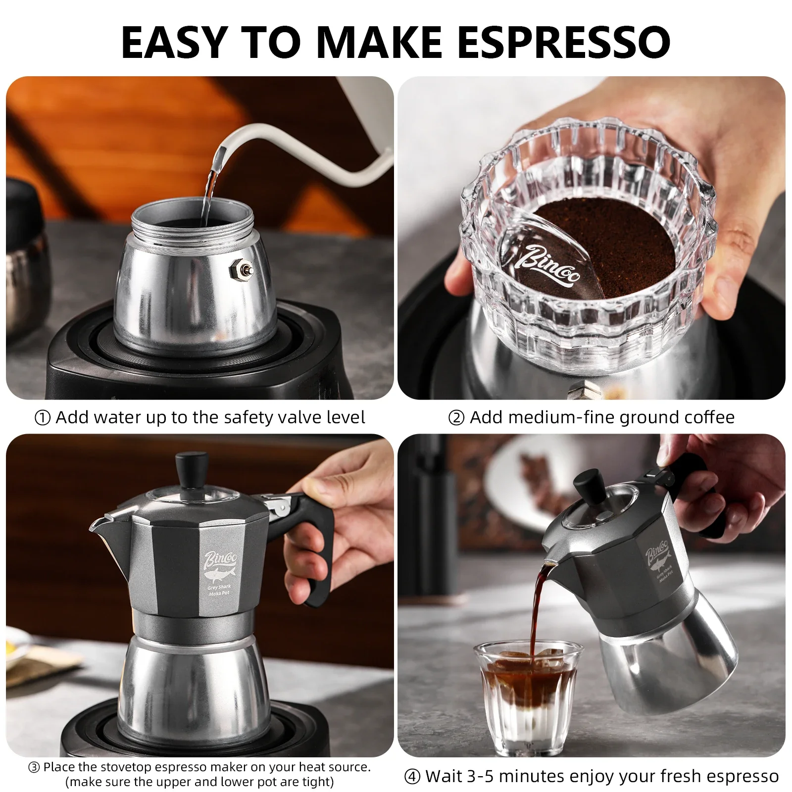 Bincoo 2 Cangkir Double Valve  - Coffee Equipment Accessories ulasan dan harga
