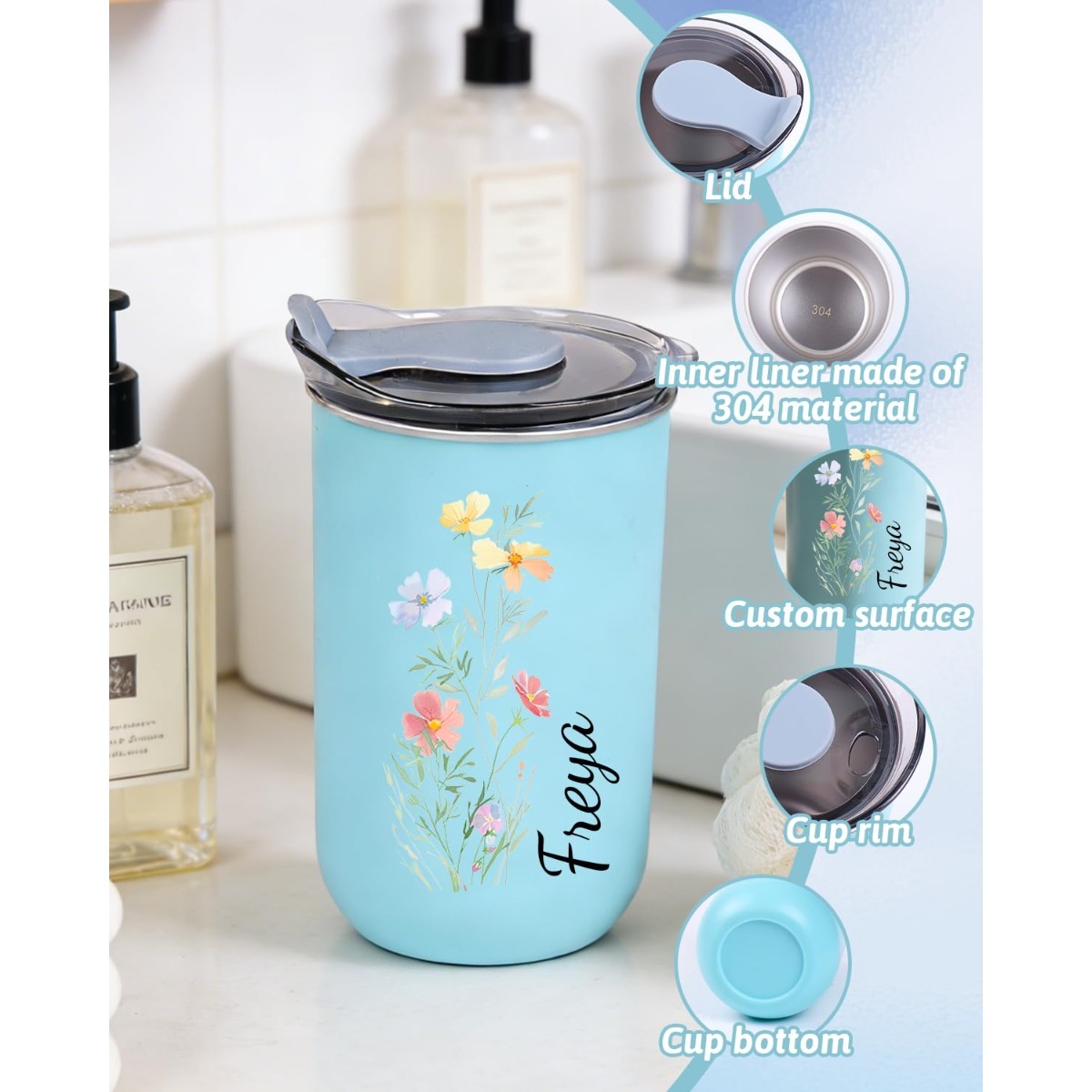Tumbler Logam Stainless Steel  - Coffee Equipment Logo ulasan dan harga
