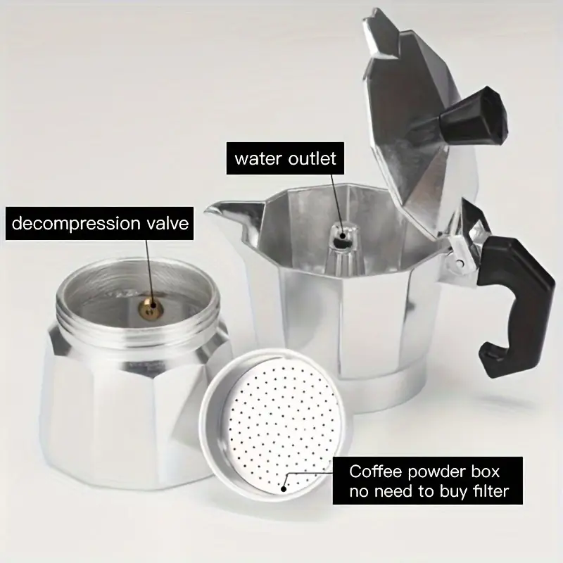 Moka Pot Aluminium Klasik 50-3 - Coffee Equipment Accessories ulasan dan harga
