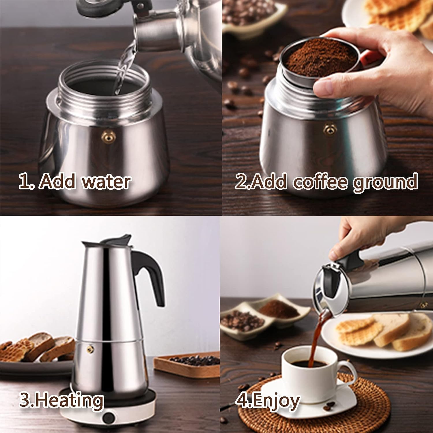 Cangkir kopi Moka, cangkir 4/6 - Coffee Equipment Machine ulasan dan harga