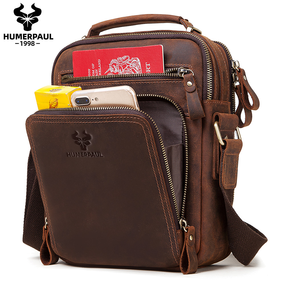 HUMERPAUL tas bahu pria kulit  - Coffee Equipment Travel Bag ulasan dan harga