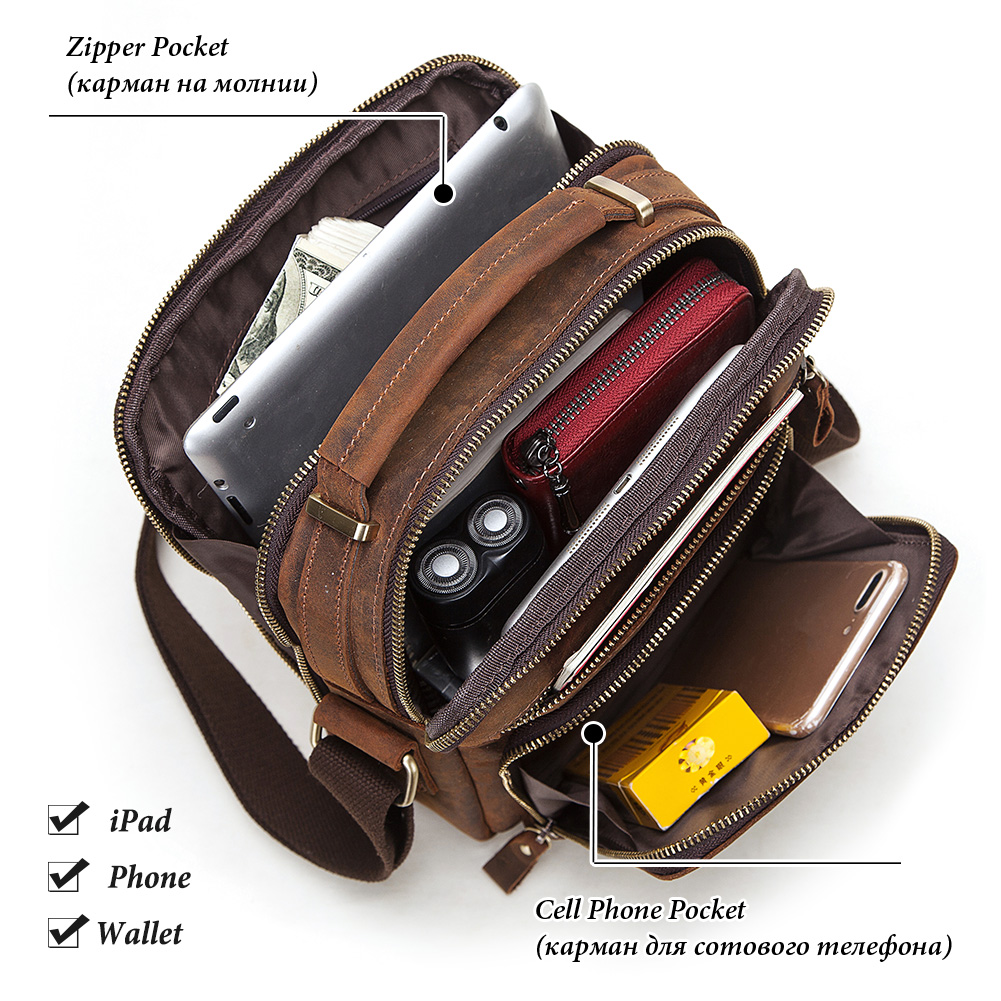 HUMERPAUL tas bahu pria kulit  - Coffee Equipment Travel Bag ulasan dan harga