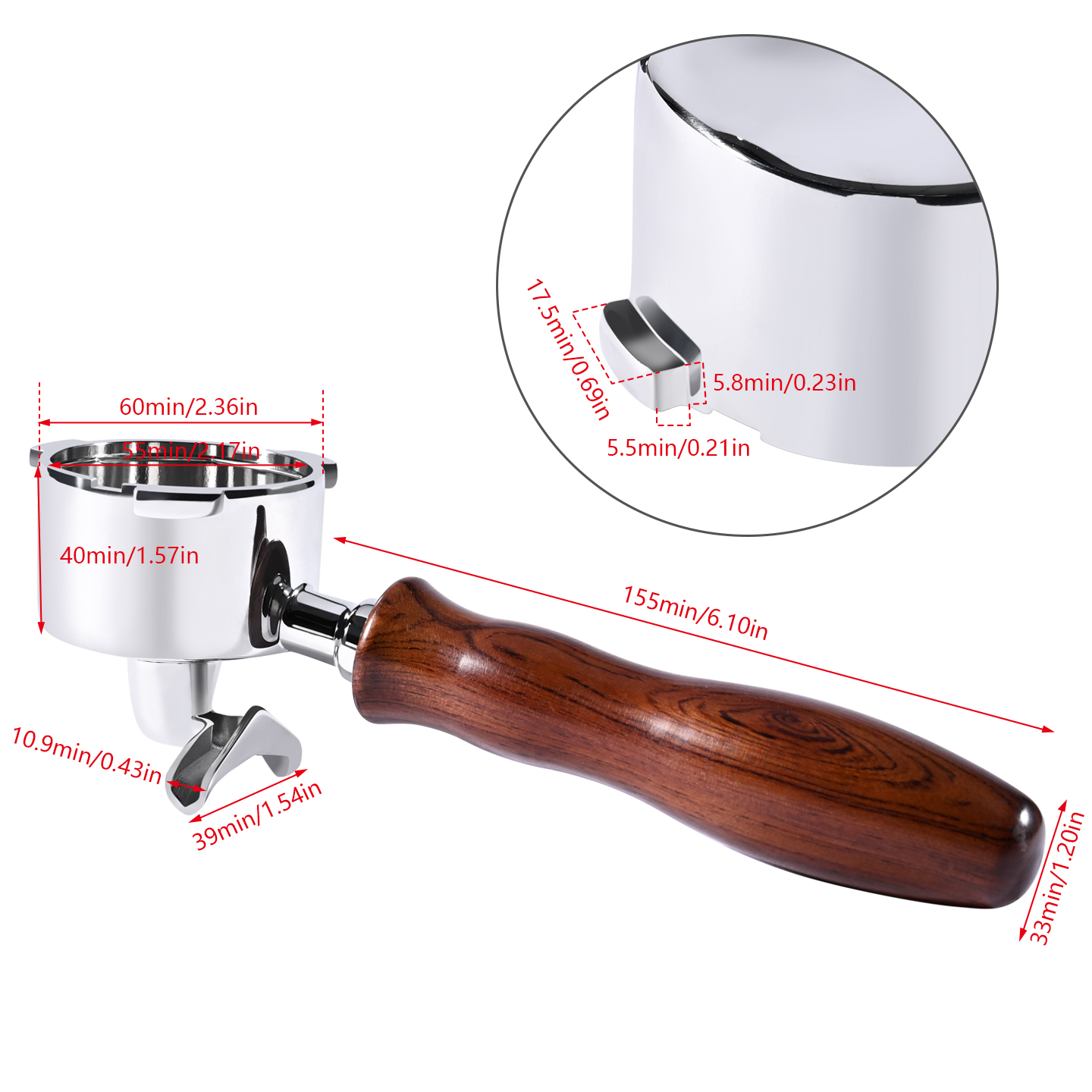 Portafilter Kopi 51mm Double S - Coffee Equipment Machine ulasan dan harga
